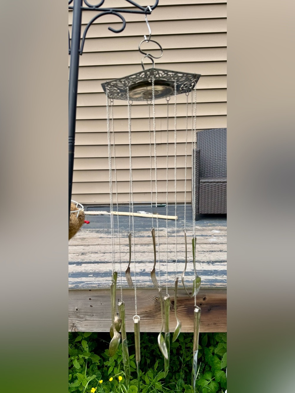 Handcrafted Metal Wind Chime - Silve Plated
